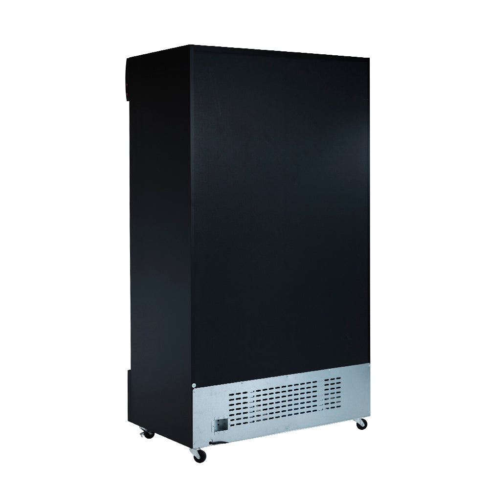 44" Black Sliding Commercial Glass Door Merchandiser Refrigerator - 35 cu ft Refrigerator, Merchandiser Empura