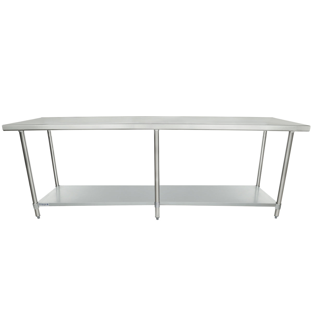 96" x 24" Standard Duty Work Table 18 Gauge 304 Stainless Steel with Galvanized Legs and Undershelf, NSF Work Table, 85" - 96", Stainless Steel Top Empura