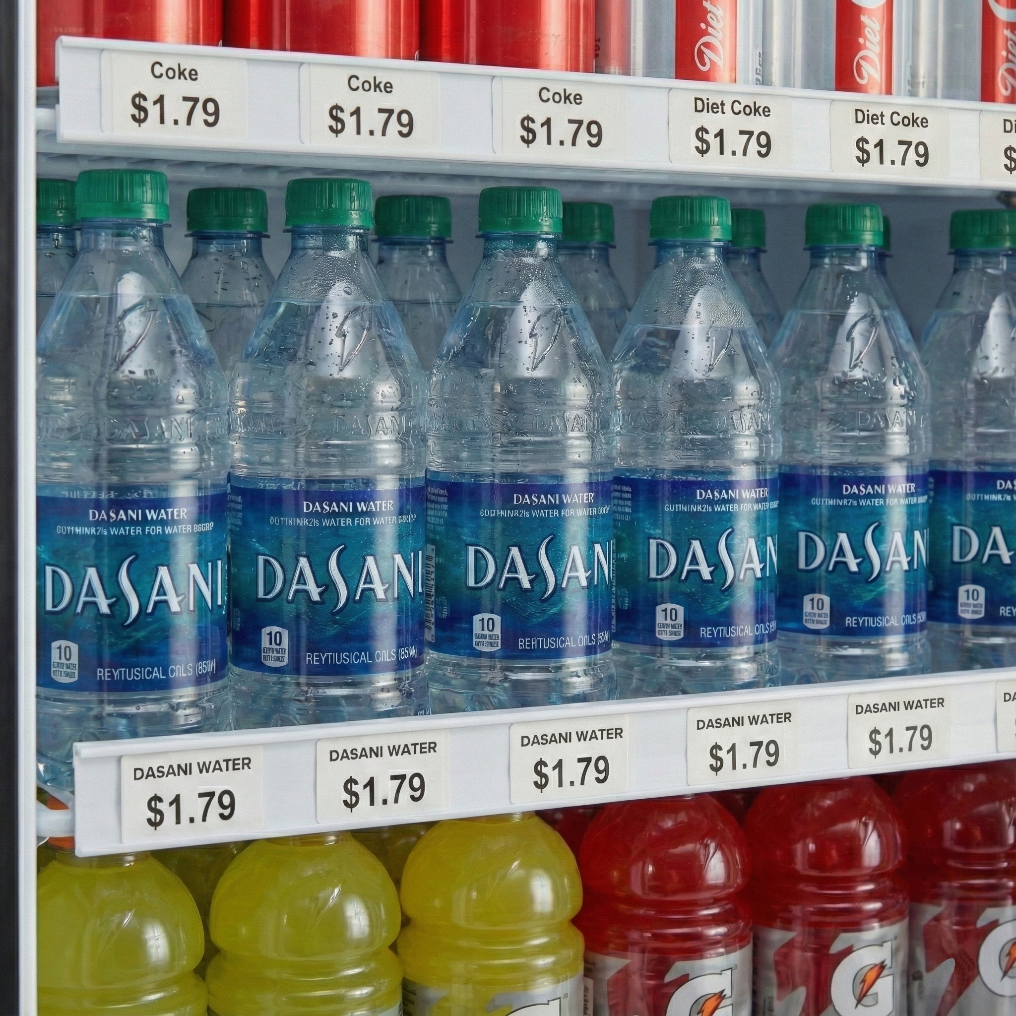 Optional (8) Piece White Price Tag Kit Compatible with Empura 44 Inch Merchandiser Refrigerators