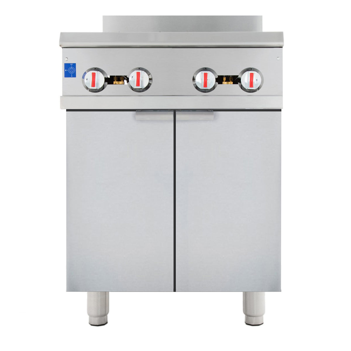Empura EGR-24FC 24" Wide Commercial Gas Range 4 Top Burners With Storage Space and 2 Swing Doors