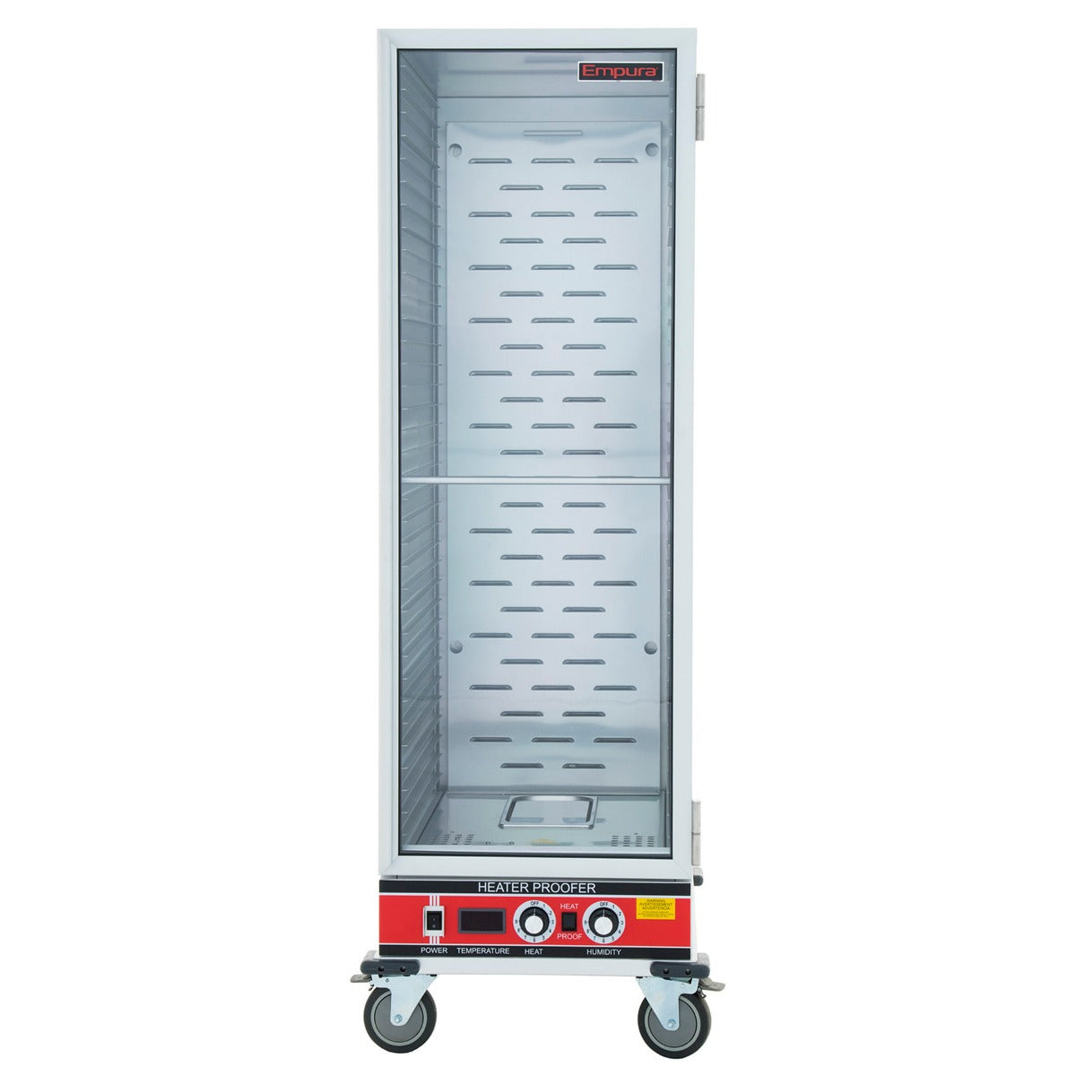 Full Size Commercial Insulated Heated Proofing Cabinet with Clear Door - 120V Heated Holding Proofing Cabinet, Mobile Empura