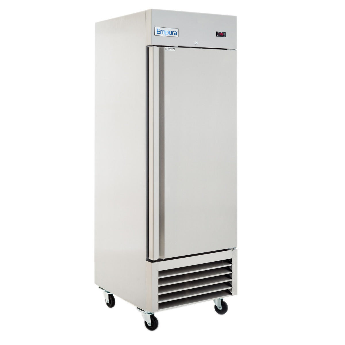 Empura E-KB27F 26.8" One-Section Stainless Steel Reach-In Freezer with 1 Full-Height Solid Door - 17.8 Cu Ft, 115 Volts
