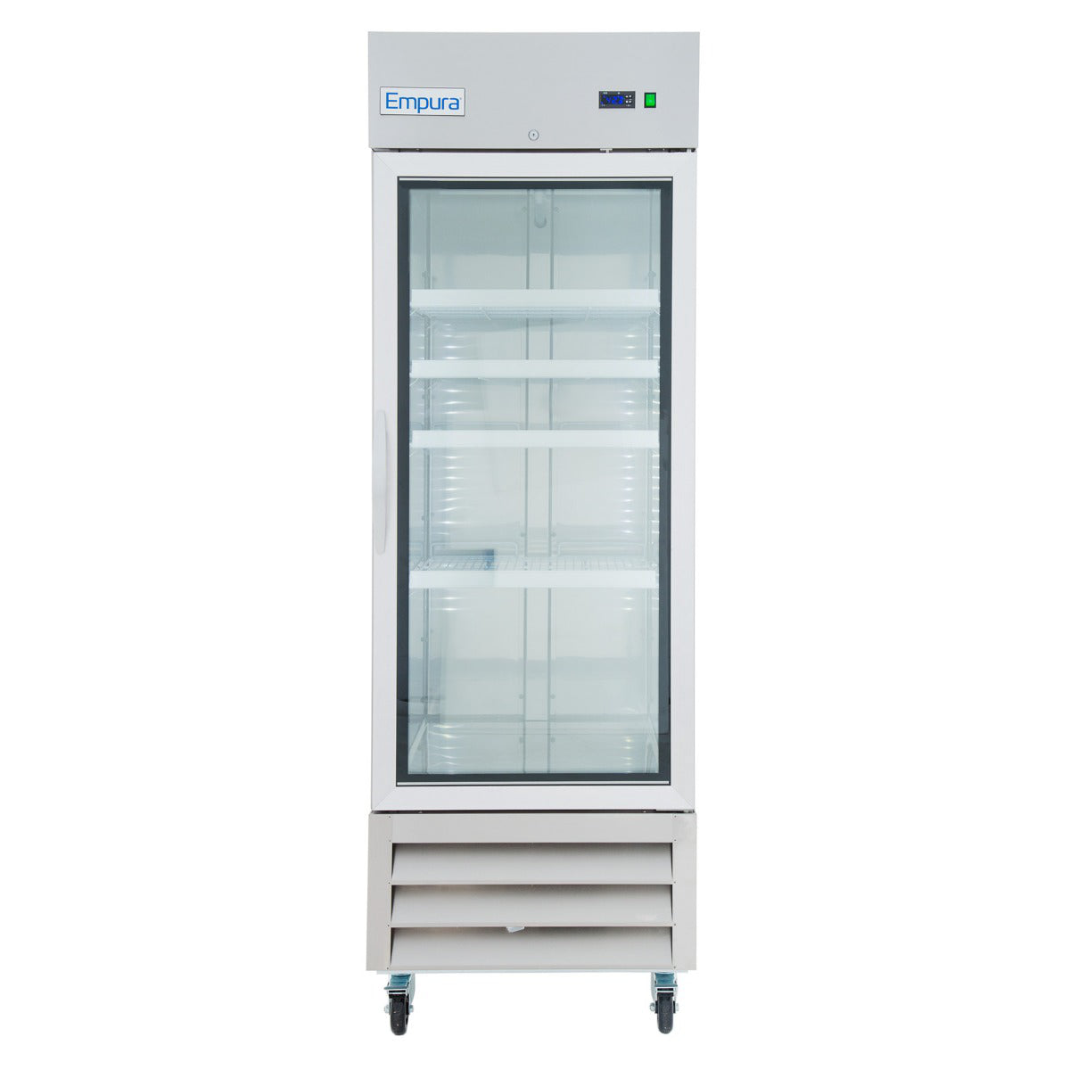 27" One Section Glass Door Reach-In Refrigerator Refrigerator, Reach-In Empura
