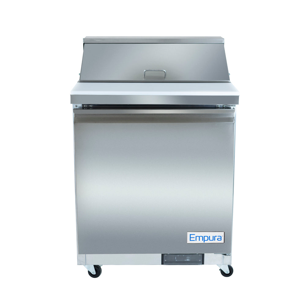 29" 1 Door Commercial Refrigerated Sandwich and Salad Prep Table Refrigerated Counter, Sandwich / Salad Unit Empura