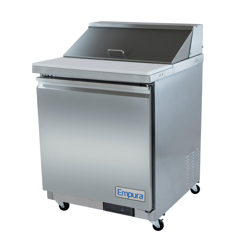 29" 1 Door Commercial Refrigerated Sandwich and Salad Prep Table Refrigerated Counter, Sandwich / Salad Unit Empura