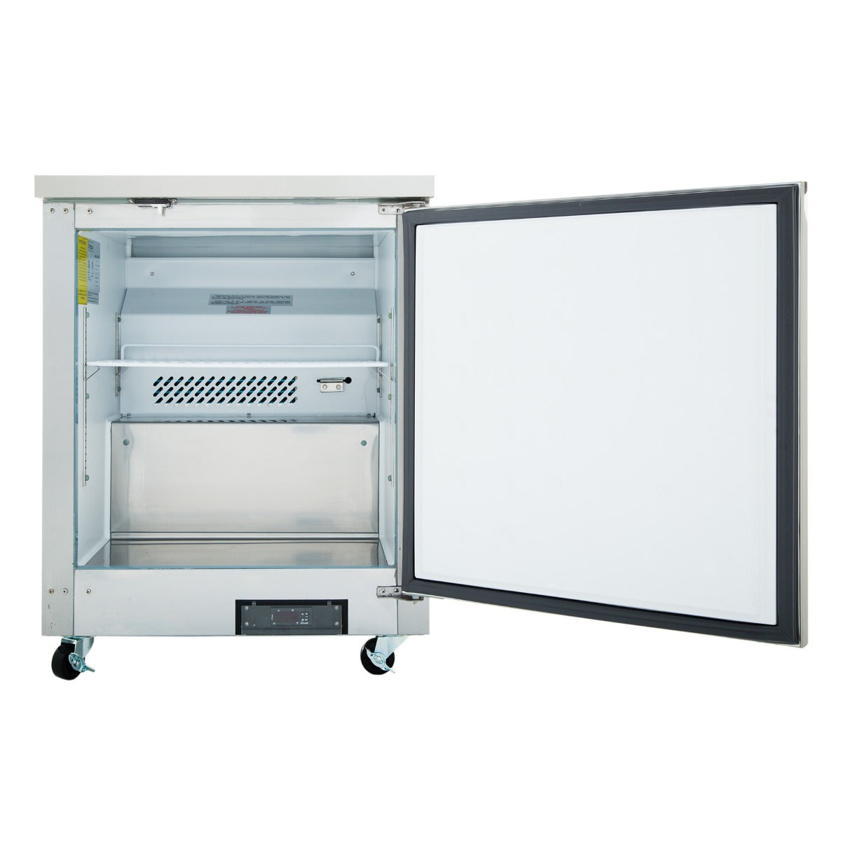 Empura E-KUC27 27.8" Stainless Steel Undercounter Refrigerator With 1 Door - 5.4 Cu Ft, 115 Volts