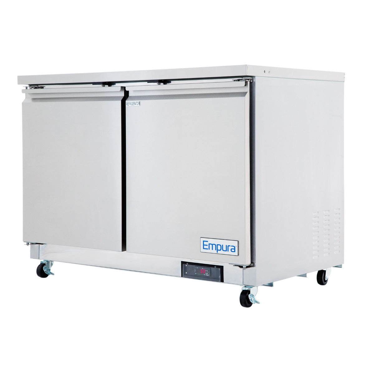 48" Two Door Commercial Undercounter Reach-In Refrigerator Refrigerator, Undercounter, Reach-In Empura