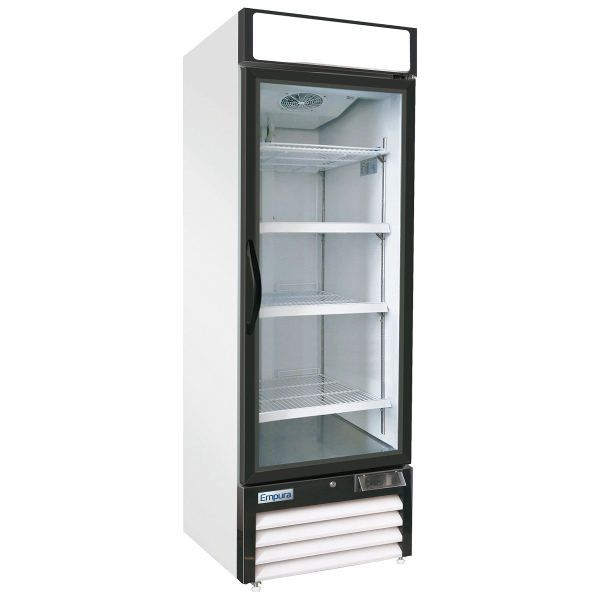 27" White Swing Commercial Glass Door Merchandiser Freezer Freezer, Merchandiser Empura