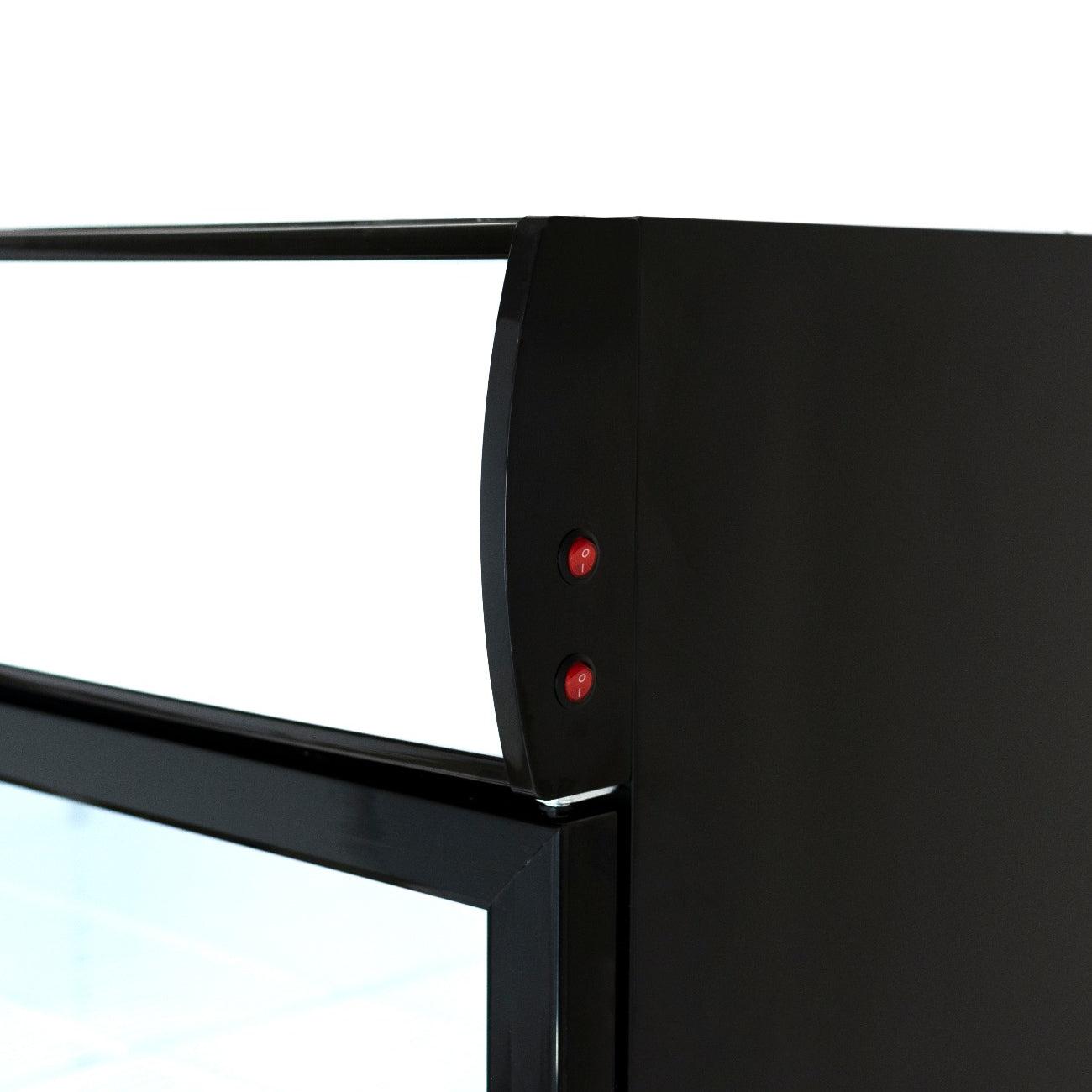 52" Black Swing Commercial Glass Door Merchandiser Refrigerator - 48 cu ft Refrigerator, Merchandiser Empura