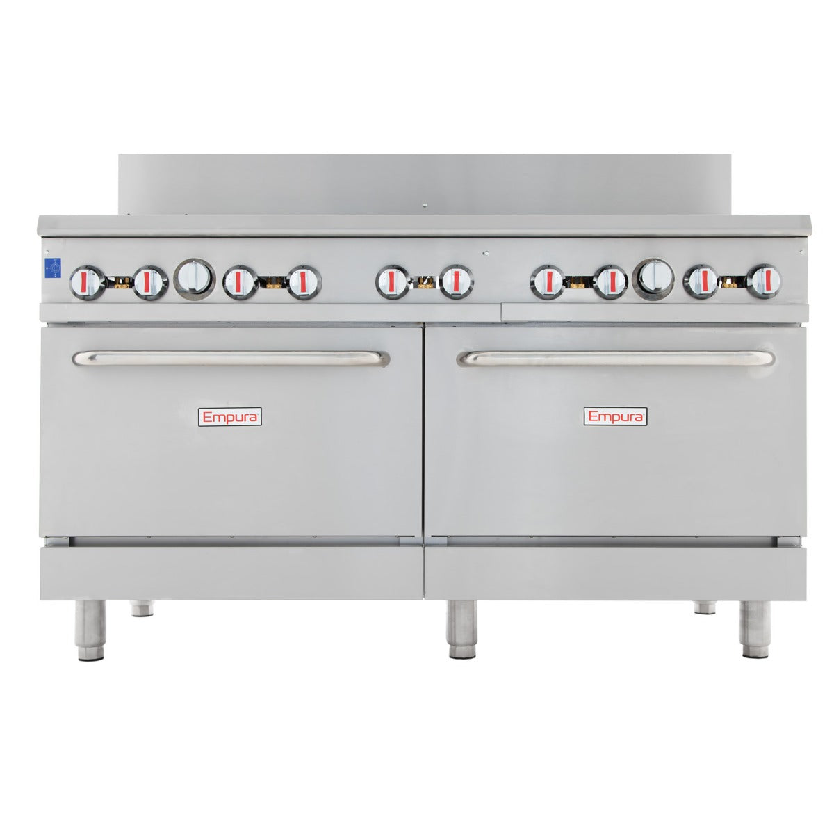 60" 10 Burner Commercial Natural Gas Range with Oven Base - 362,000 BTU Range, 60" Restaurant, Gas Empura