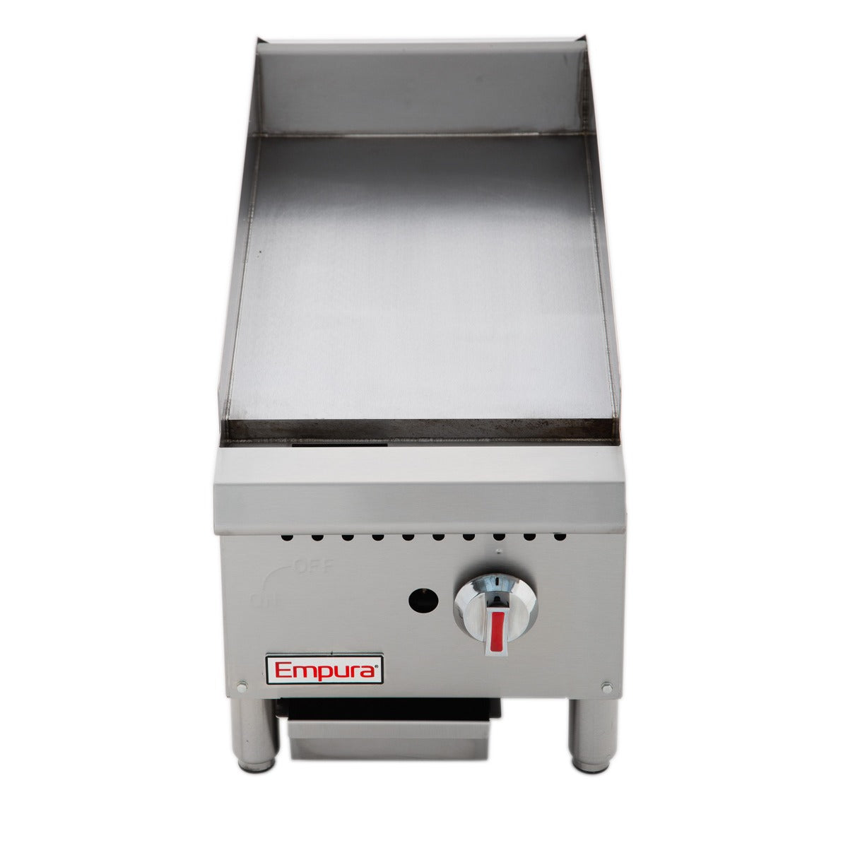 13" Heavy Duty Commercial Countertop Gas Griddle with Manual Controls - 30,000 BTU Griddle, Gas, Countertop Empura