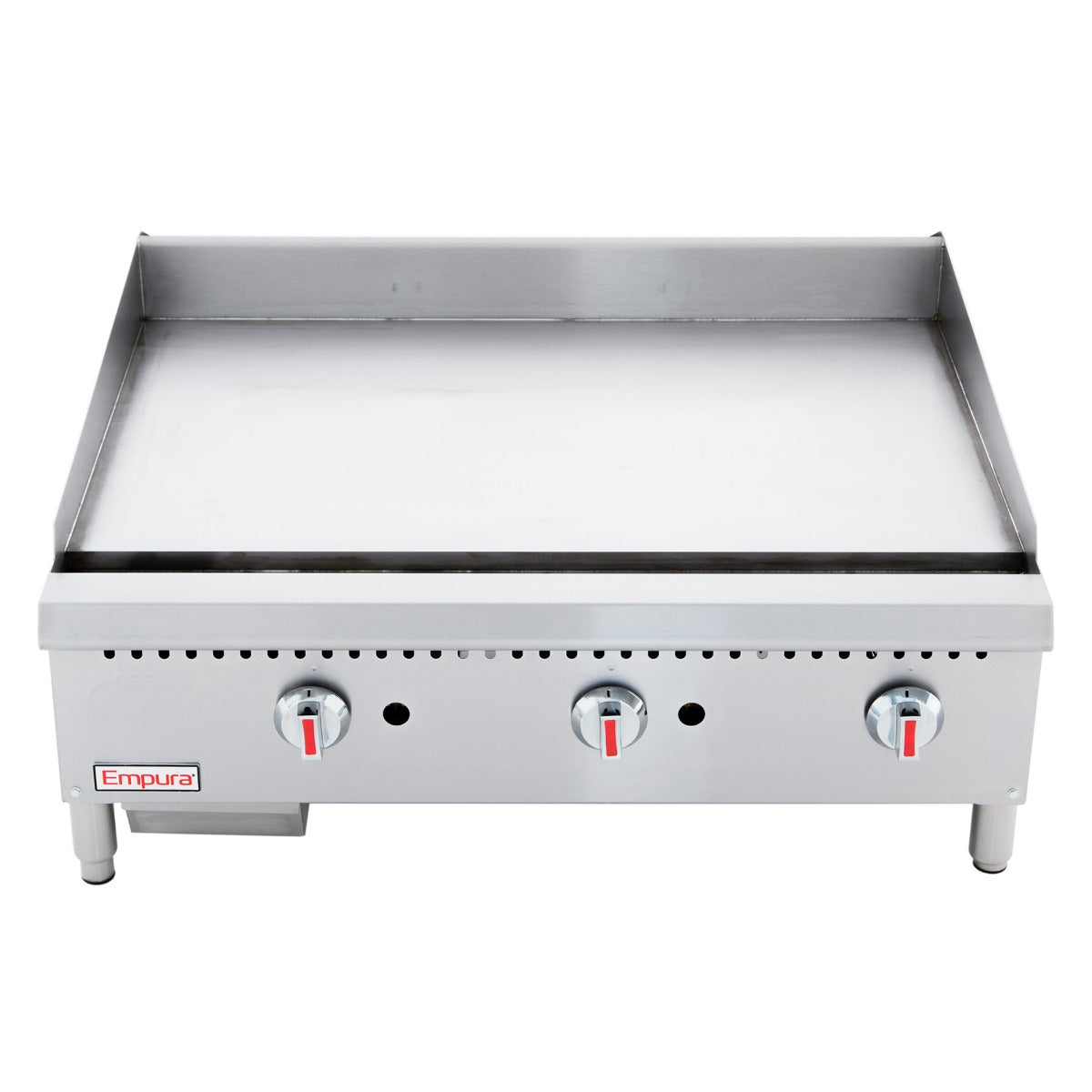 36" Heavy Duty Commercial Countertop Gas Griddle with Manual Controls - 90,000 BTU Griddle / Charbroiler, Gas, Countertop Empura