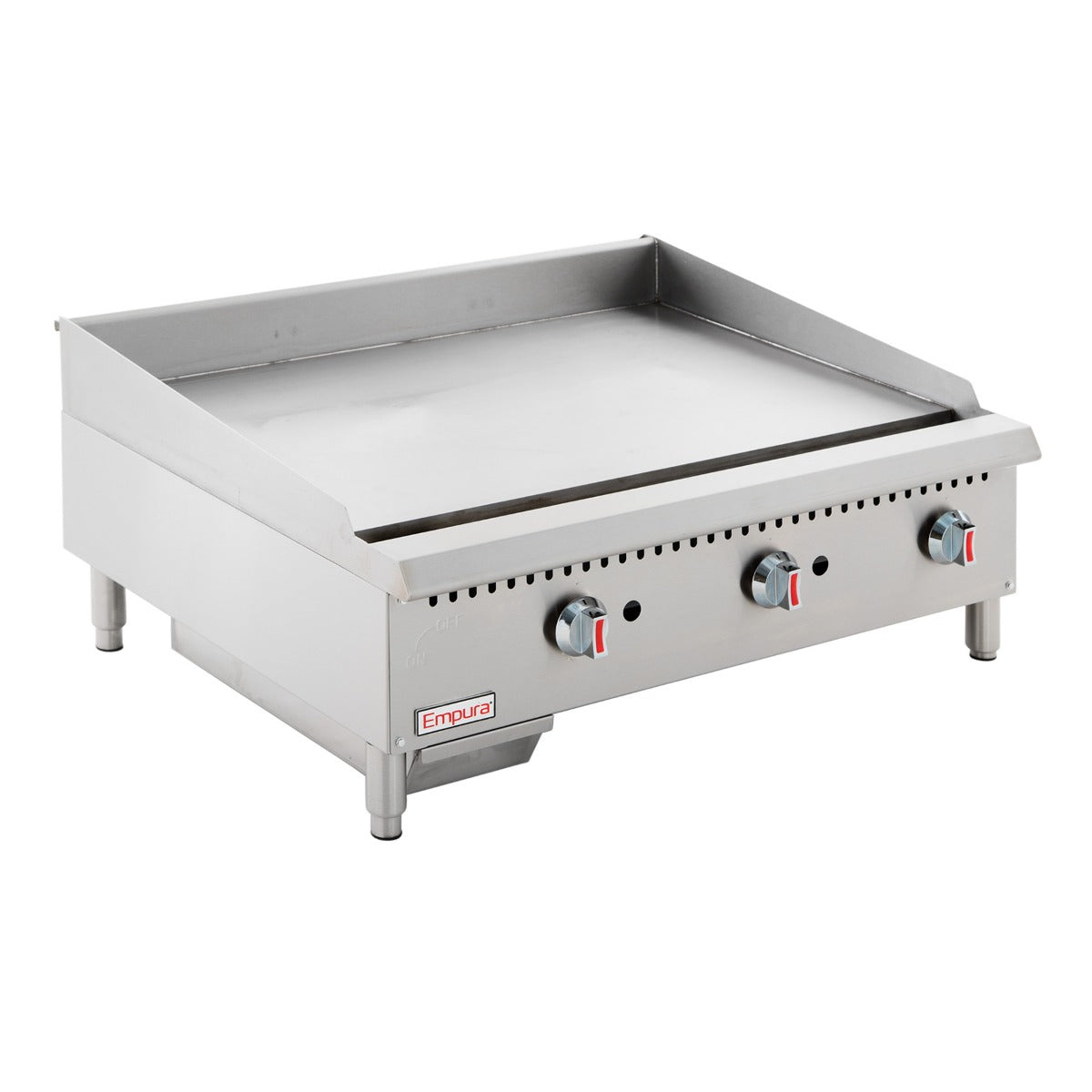36" Heavy Duty Commercial Countertop Gas Griddle with Manual Controls - 90,000 BTU Griddle / Charbroiler, Gas, Countertop Empura