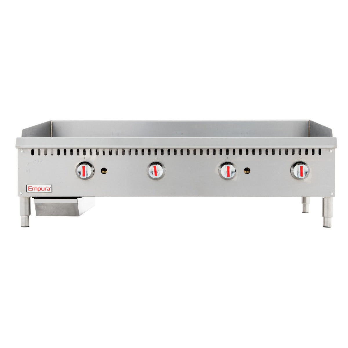 48" Heavy Duty Commercial Countertop Gas Griddle with Manual Controls - 120,000 BTU Griddle / Charbroiler, Gas, Countertop Empura