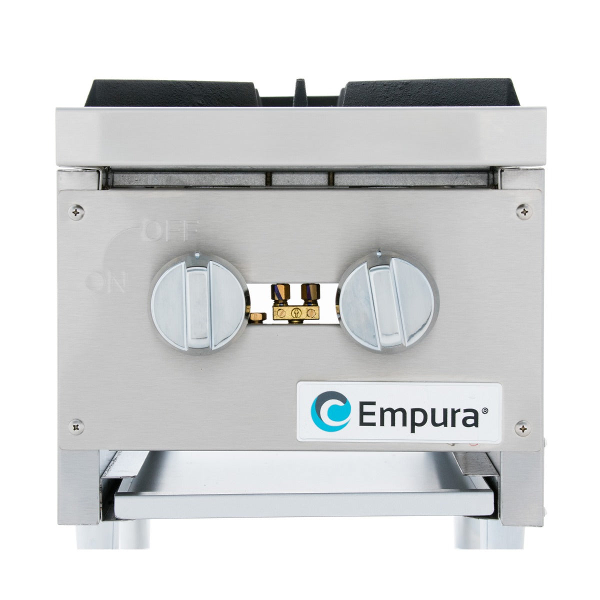 Empura EMHP2-HD 12" Stainless Steel Heavy Duty Gas Hot Plate With 2 Burners, 60,000 BTU