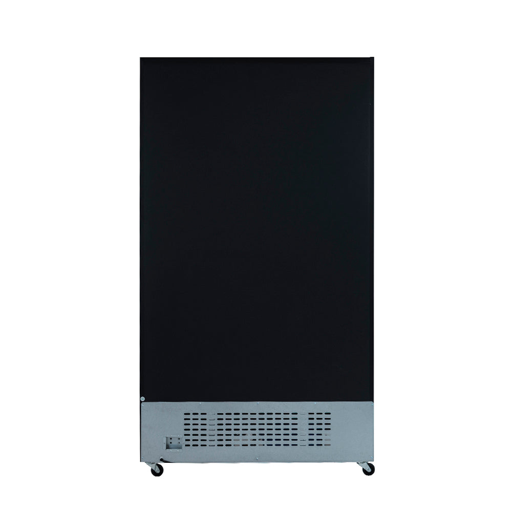 Empura ESM-36B 44.5" Black Sliding Glass Door Merchandiser Refrigerator With 2 Doors, 36 Cubic Ft, 115 Volts