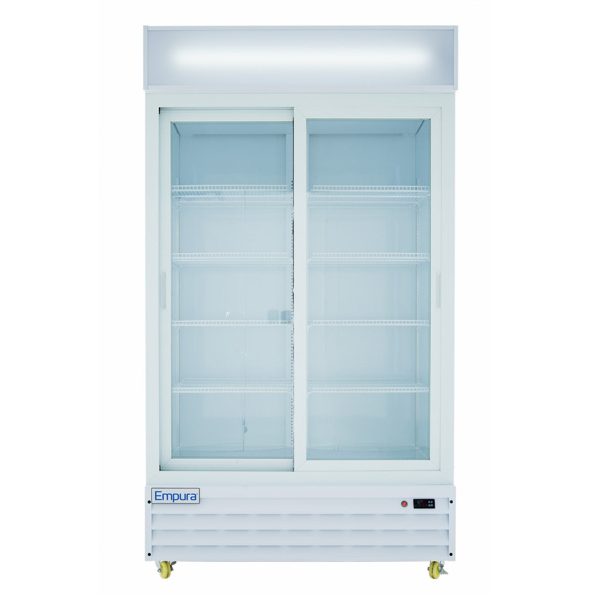 44" White Sliding Commercial Glass Door Merchandiser Refrigerator - 35 cu ft Refrigerator, Merchandiser Empura
