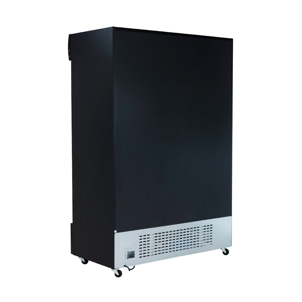 Empura ESM-42B 52.3" Black Sliding Glass Door Merchandiser Refrigerator With 2 Doors, 42 Cubic Ft, 115 Volts
