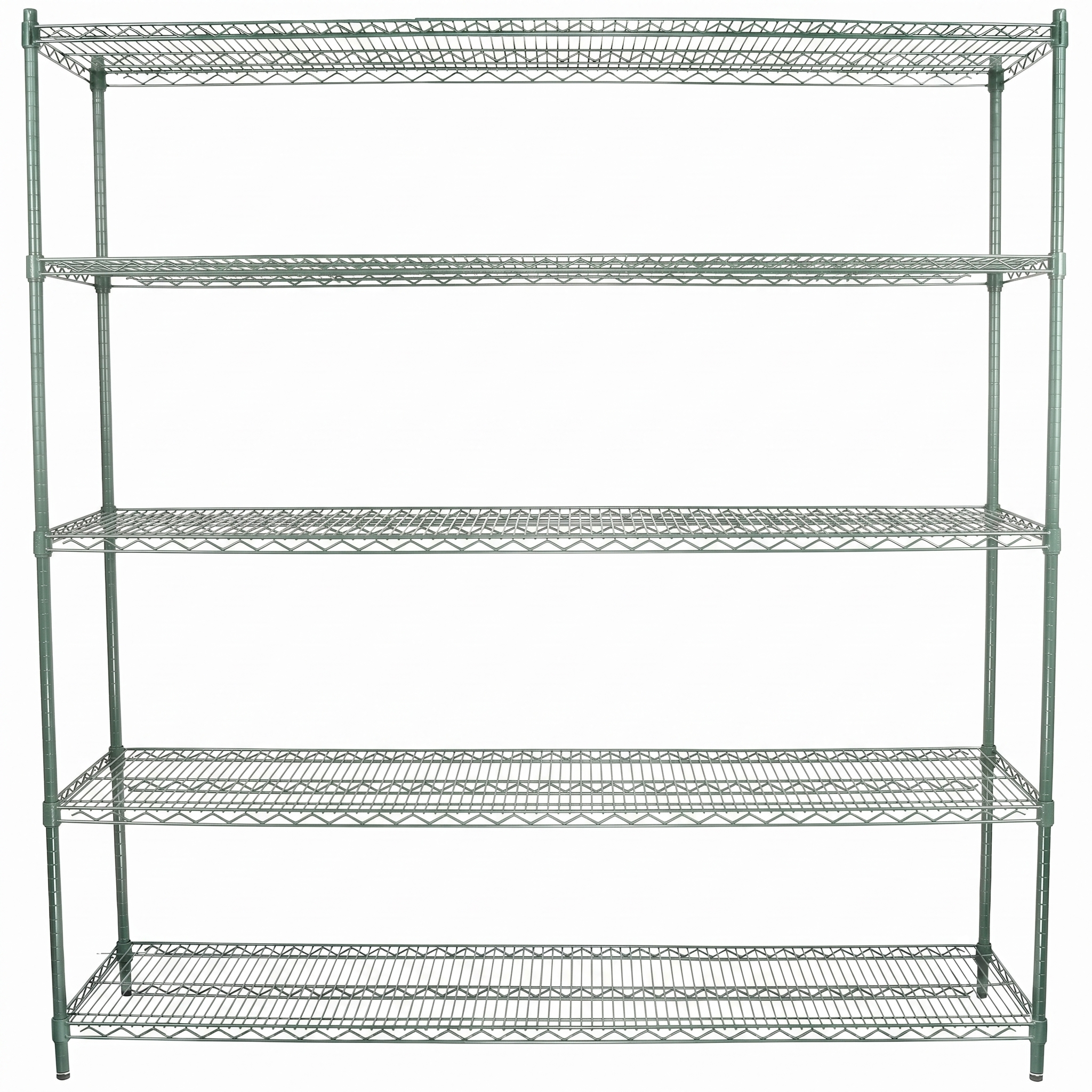 72" x 18" Epoxy 5-Shelf Commercial Wire Shelving Kit Kit with 86" Posts, NSF
