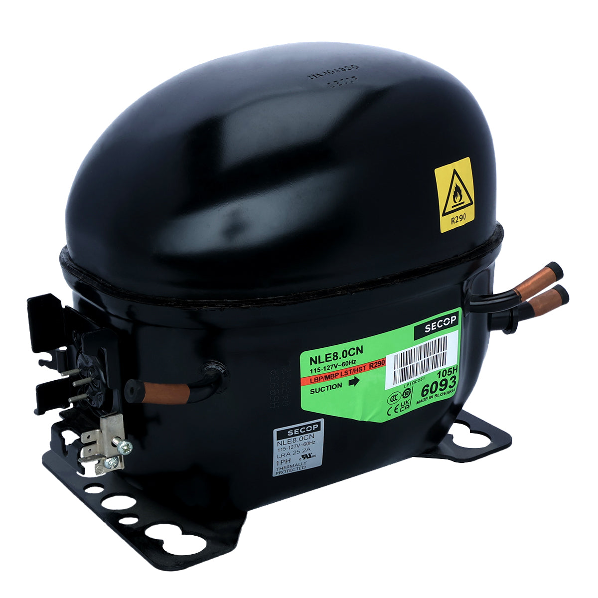 1.1.01.00002 Compressor compatible with: E-UCF240, E-UCH240, E-UCF160, E-UCH160, E-UCF210, E-UCH210, E-UCF280, E-UCH280 Empura