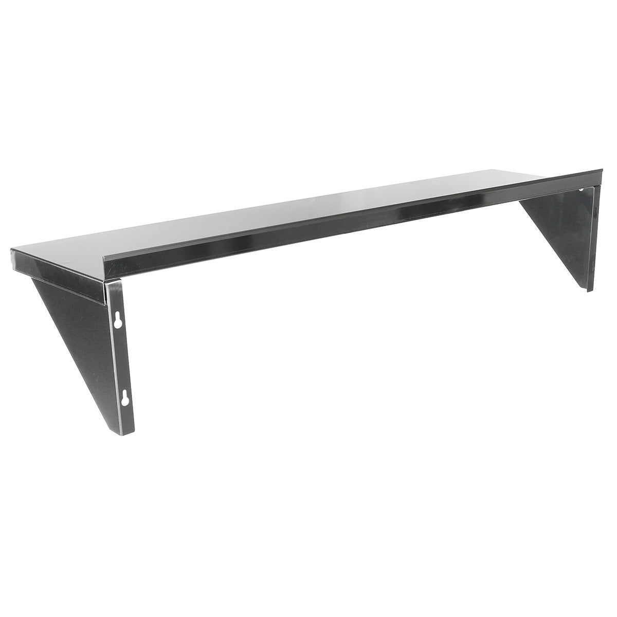 48" x 12" 18 Gauge Stainless Steel Standard Duty Wall Shelf, NSF Shelving, Wall Mounted Empura