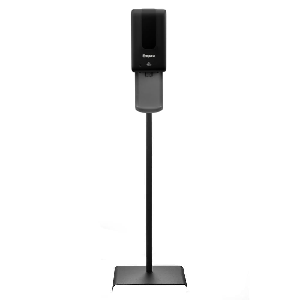 Commercial Black Gel Hand Sanitizer Station, 6"W x 48"D x 45"H Hand Sanitizing Station Empura
