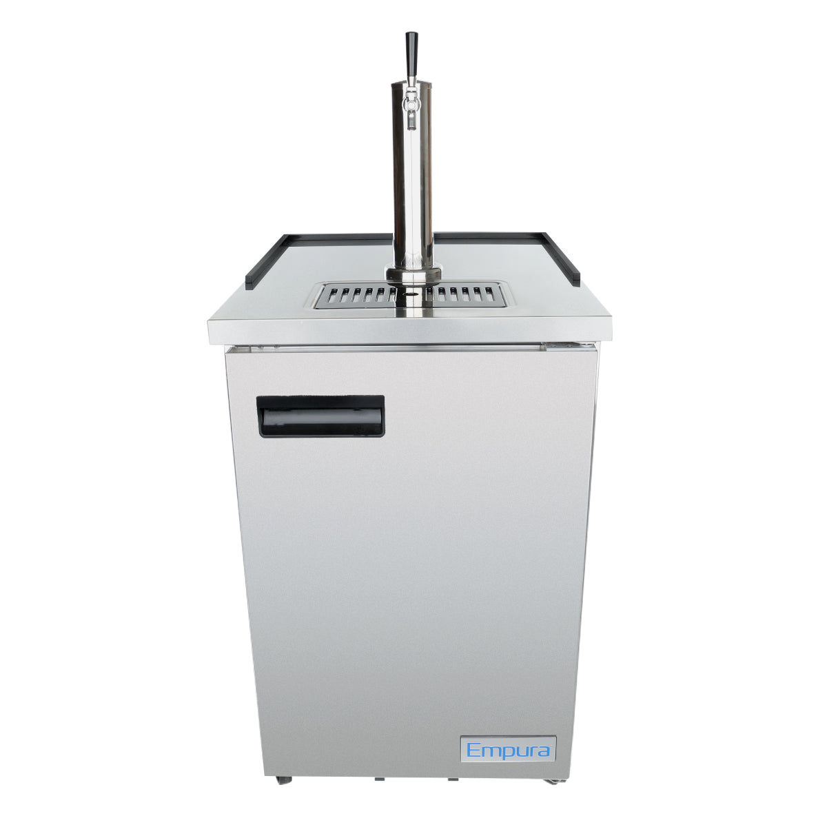 24" Single Tap Commercial Kegerator Beer Dispenser - Stainless Steel, Holds (1) 1/2 Keg