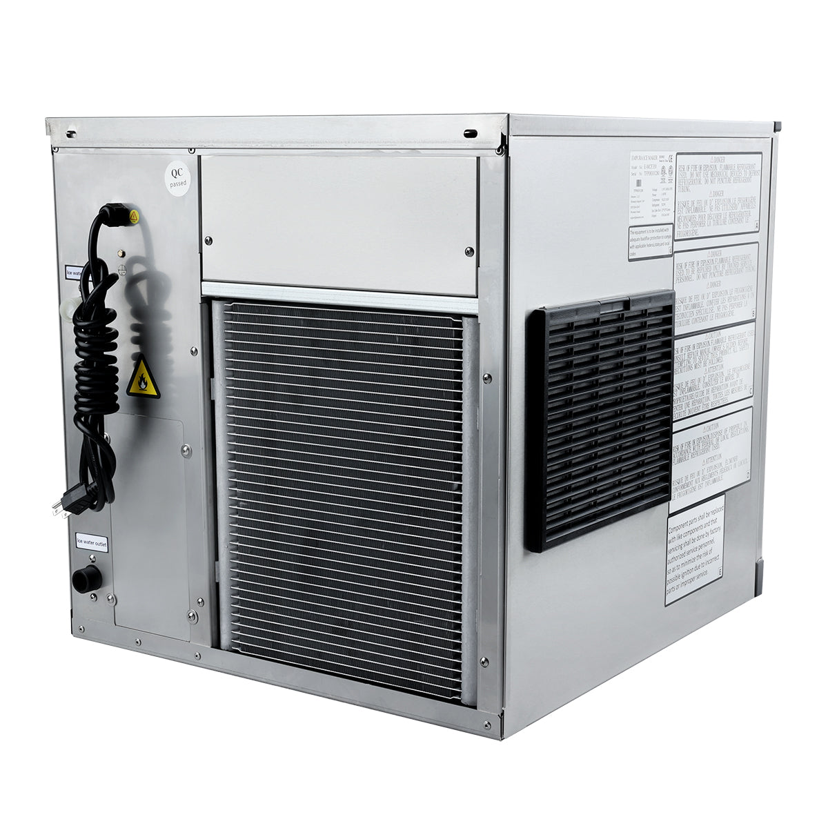 23" Air Cooled Commercial Full Cube Ice Machine - 350 lb. Ice Maker, Cube-Style Empura