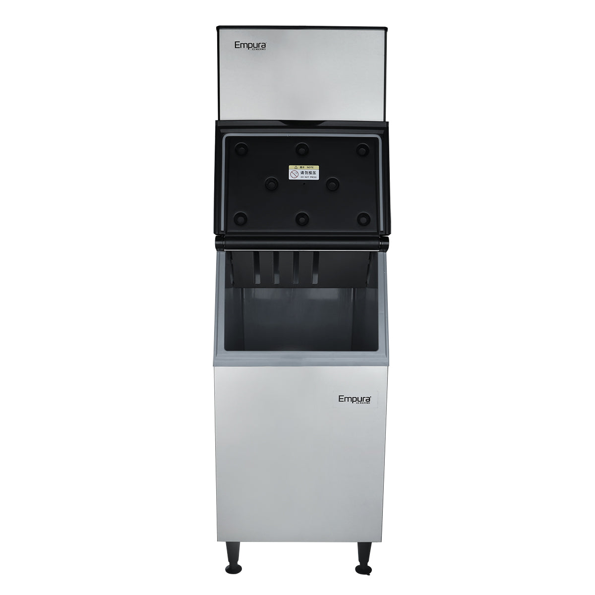 23" Air Cooled Commercial Full Cube Ice Machine with 308lb. Ice Storage Bin - 500 lb. Ice Maker with Bin, Cube-Style Empura