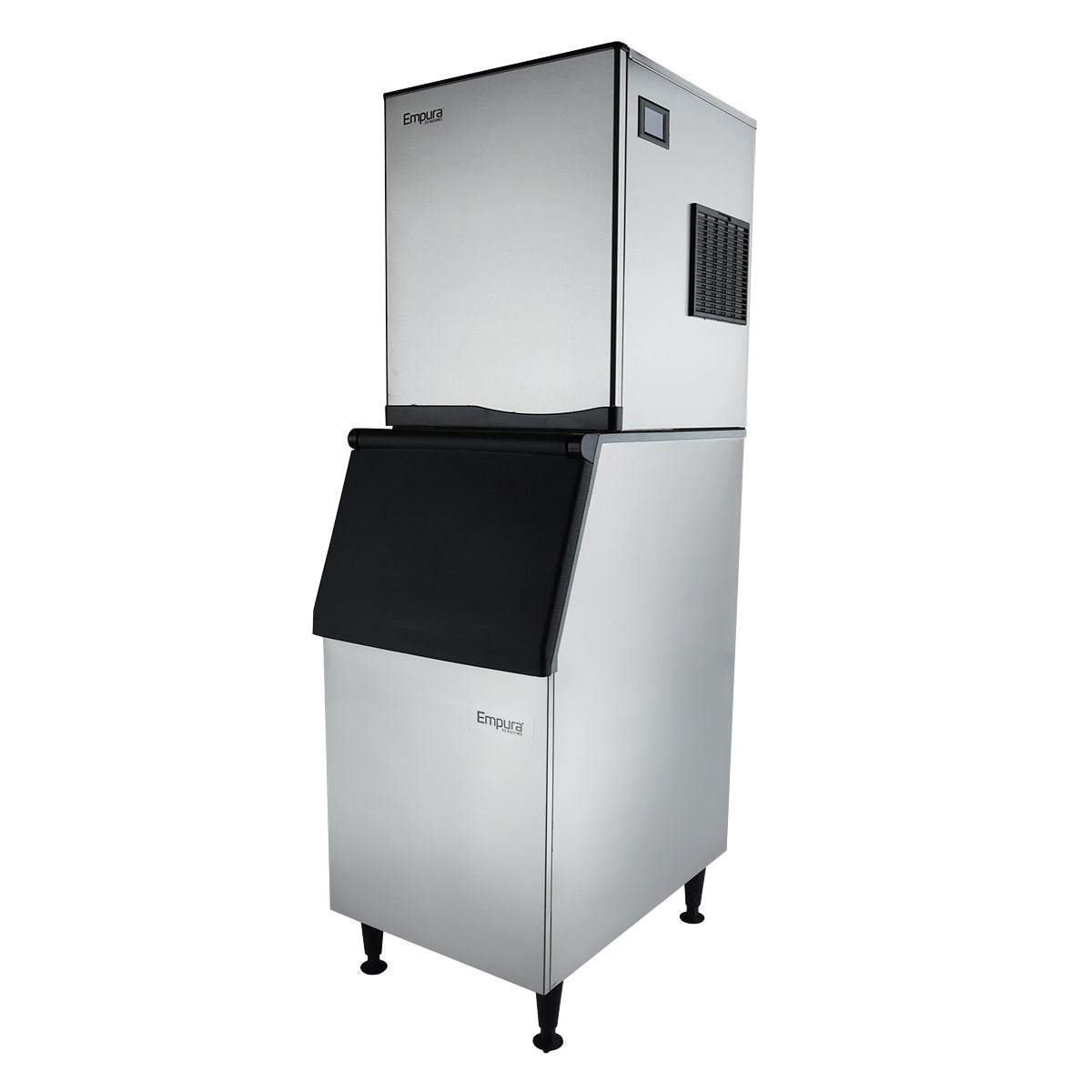 23" Air Cooled Commercial Full Cube Ice Machine with 308lb. Ice Storage Bin - 500 lb. Ice Maker with Bin, Cube-Style Empura