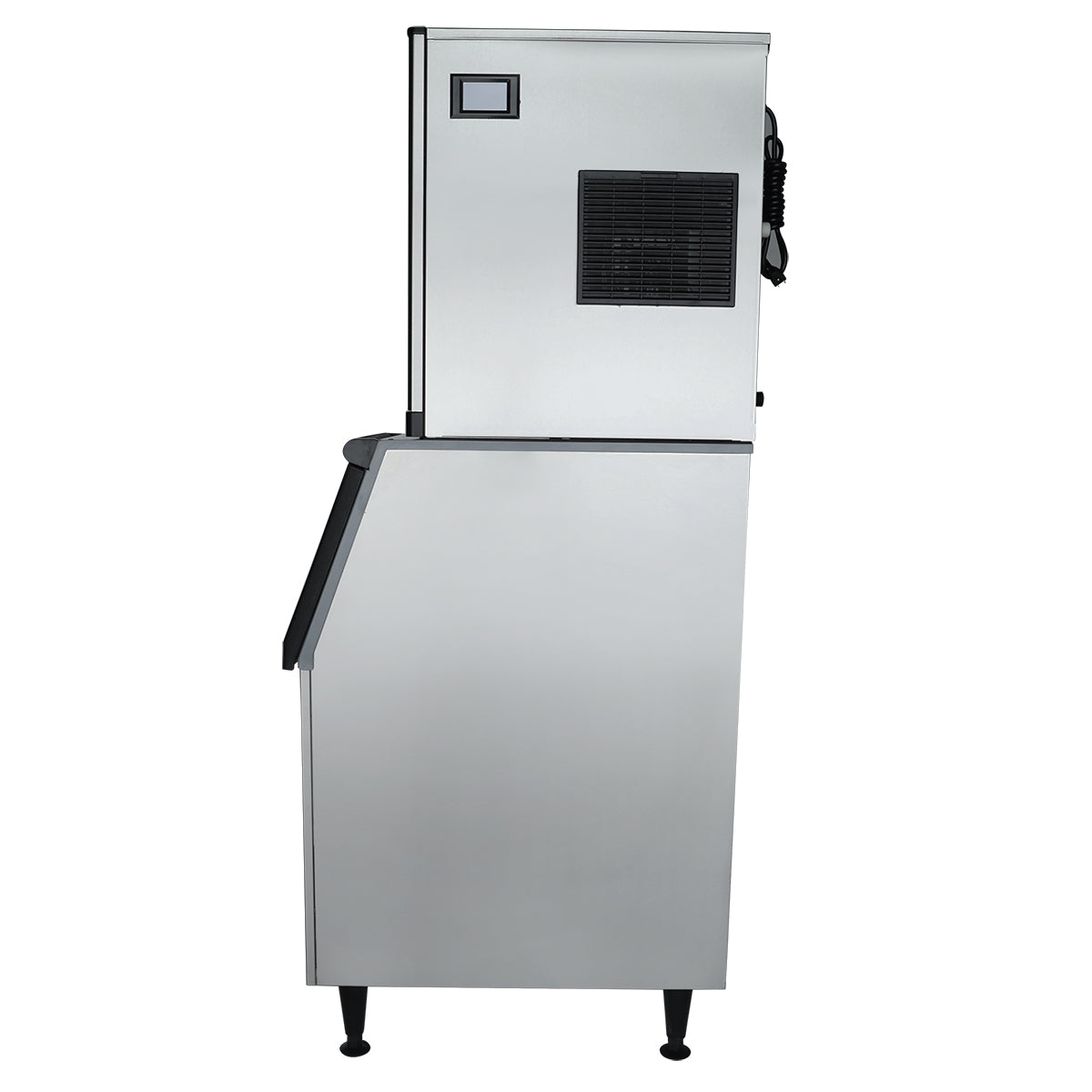 23" Air Cooled Commercial Full Cube Ice Machine with 308lb. Ice Storage Bin - 500 lb. Ice Maker with Bin, Cube-Style Empura