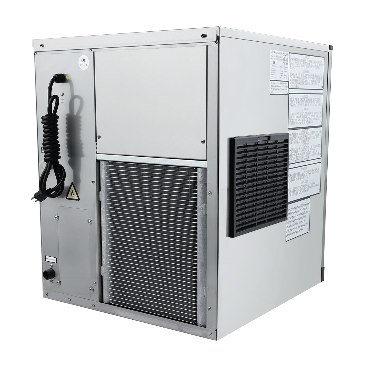 23" Air Cooled Commercial Half Cube Ice Machine - 525 lb. Ice Maker, Cube-Style Empura