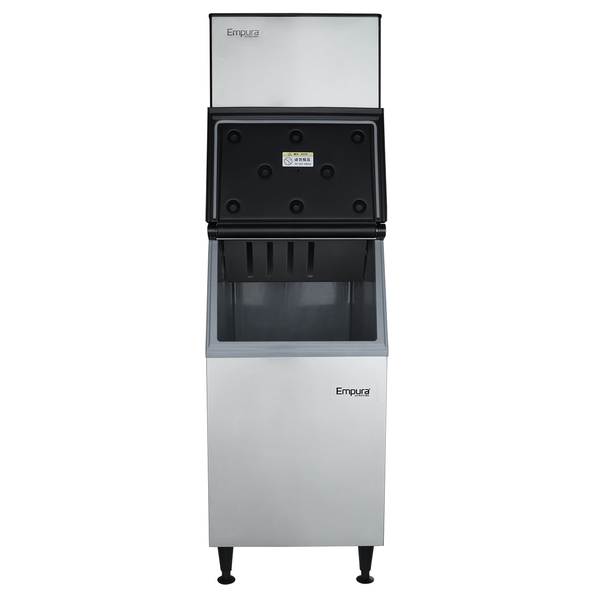 23" Air Cooled Commercial Half Cube Ice Machine with 308lb. Ice Storage Bin - 525 lb. Ice Maker with Bin, Cube-Style Empura
