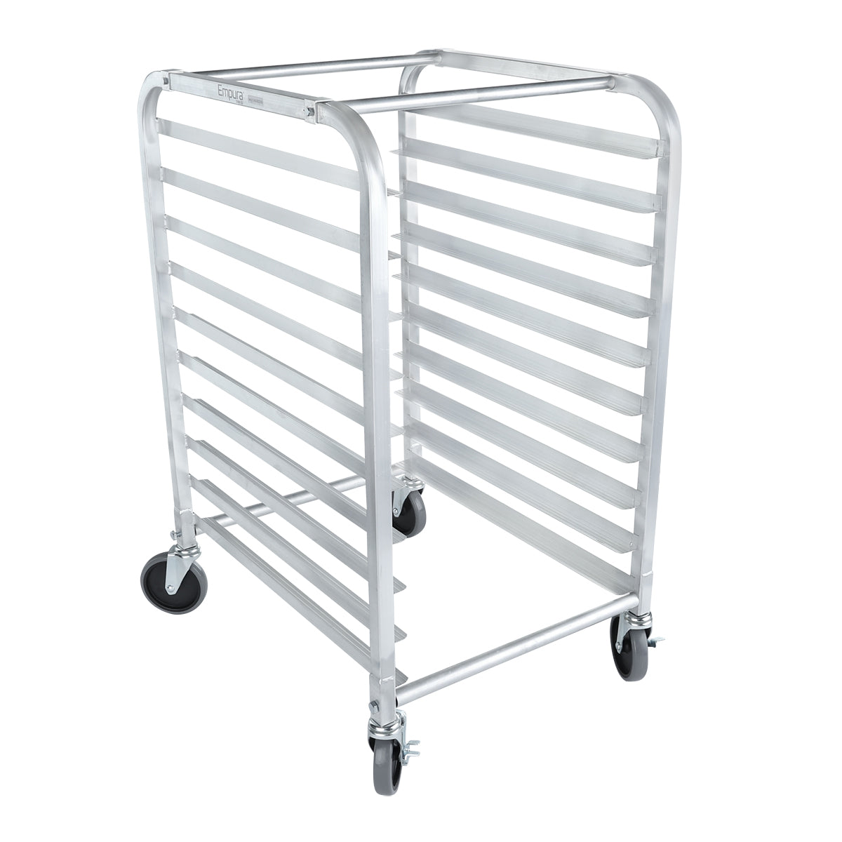 10 Pan End Load Aluminum Commercial Undercounter Bun / Sheet Pan Rack, NSF Pan Rack, Bun Empura