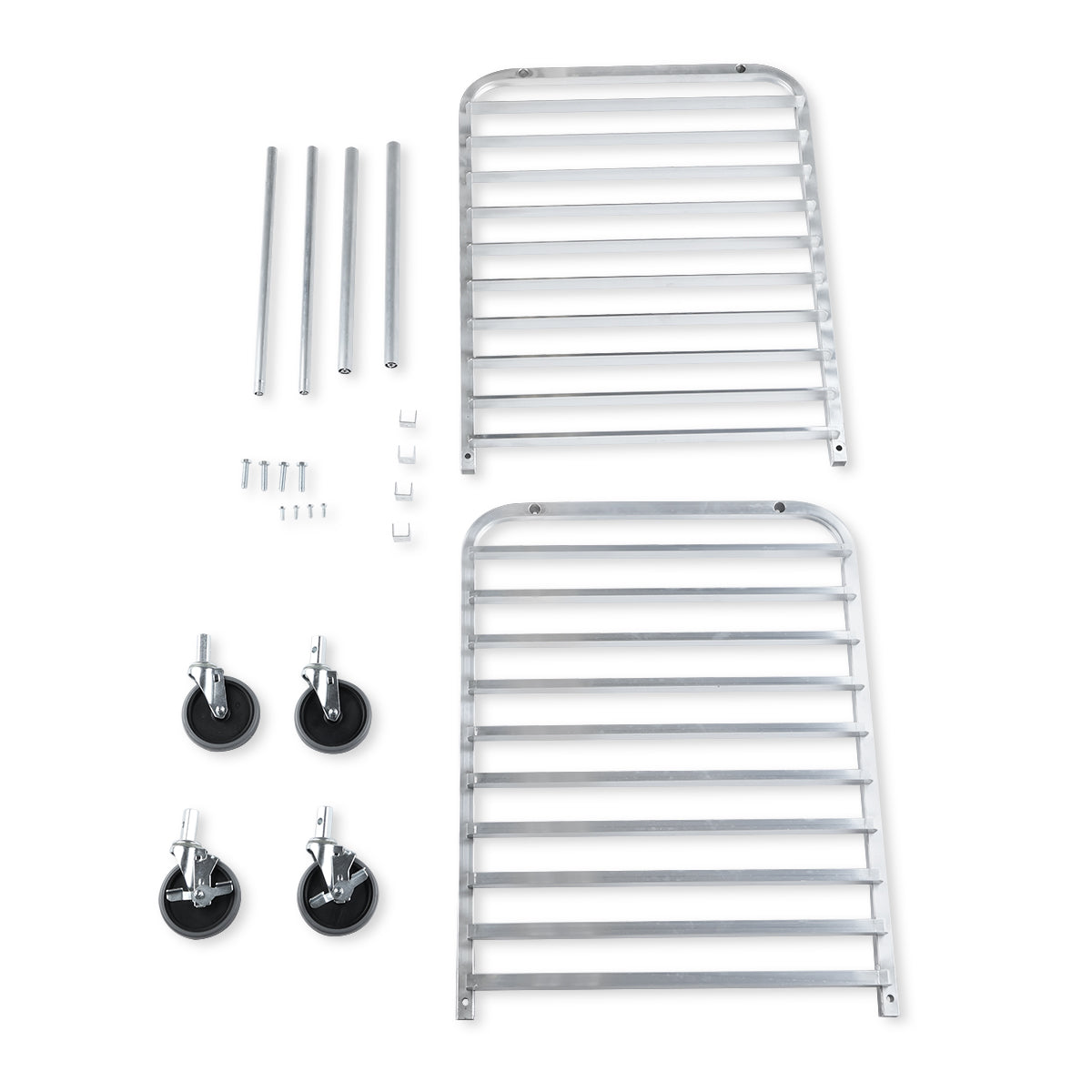 10 Pan End Load Aluminum Commercial Undercounter Bun / Sheet Pan Rack, NSF Pan Rack, Bun Empura