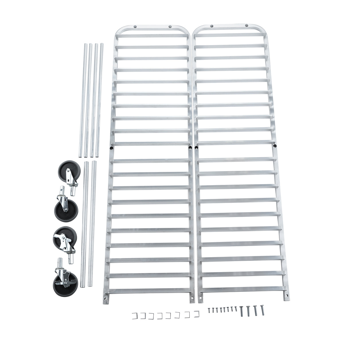 20 Pan End Load Aluminum Commercial Undercounter Bun / Sheet Pan Rack, NSF Pan Rack, Bun Empura