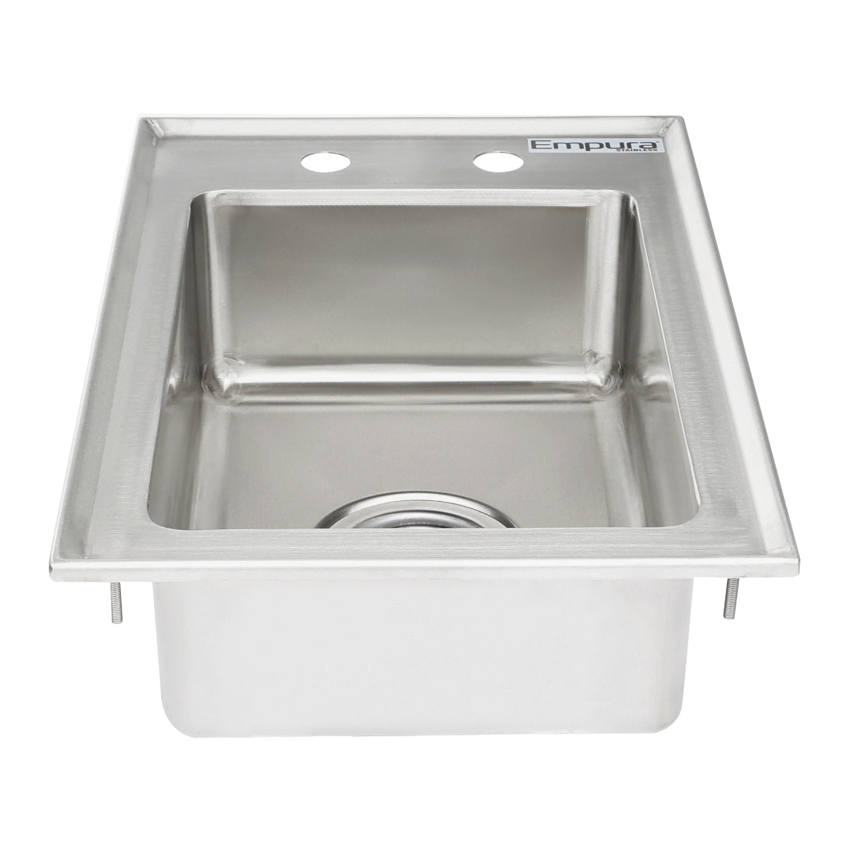 10" x 14" x 5" 16 Gauge Stainless Steel Commercial One Compartment Drop-In Sink, NSF Sink, Drop-In Empura