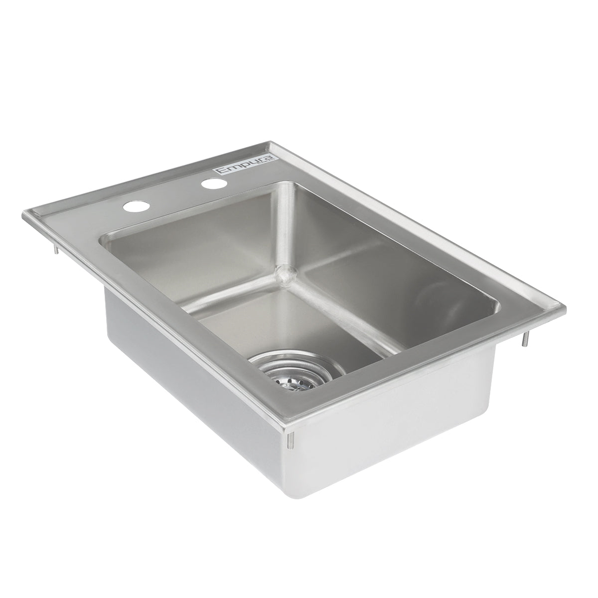 10" x 14" x 5" 16 Gauge Stainless Steel Commercial One Compartment Drop-In Sink, NSF Sink, Drop-In Empura