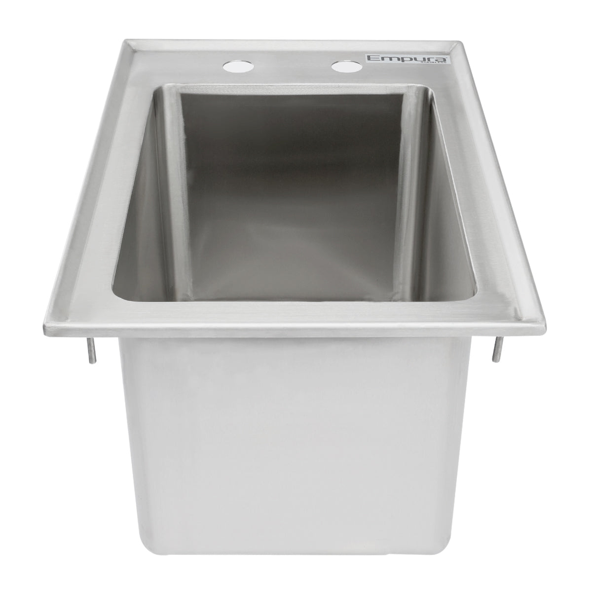 10" x 14" x 10" 16 Gauge Stainless Steel Commercial One Compartment Drop-In Sink, NSF Sink, Drop-In Empura
