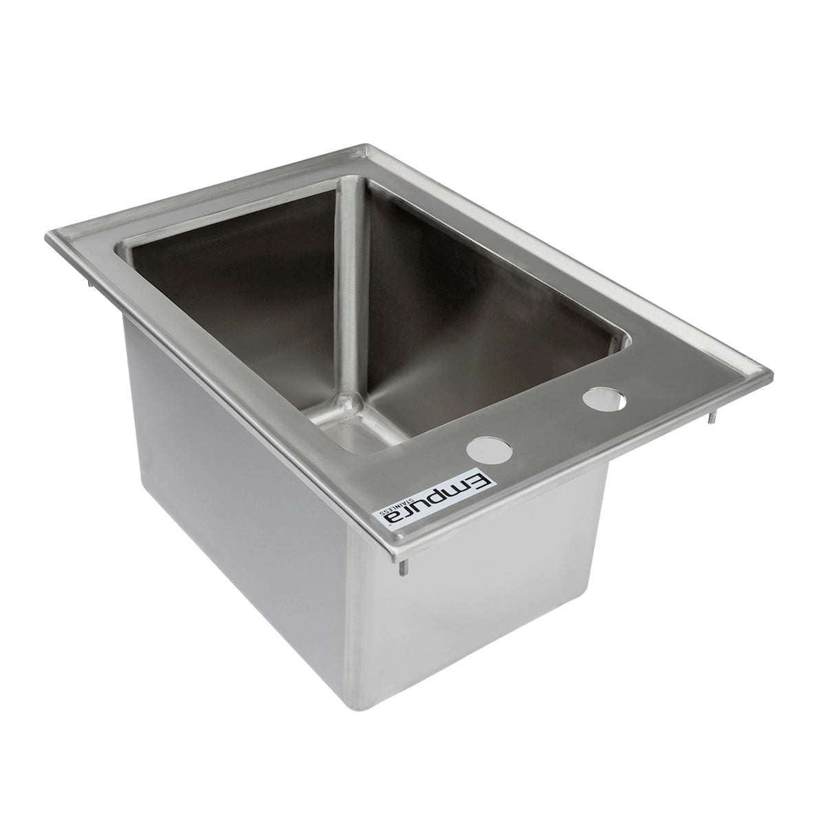 10" x 14" x 10" 16 Gauge Stainless Steel Commercial One Compartment Drop-In Sink, NSF Sink, Drop-In Empura