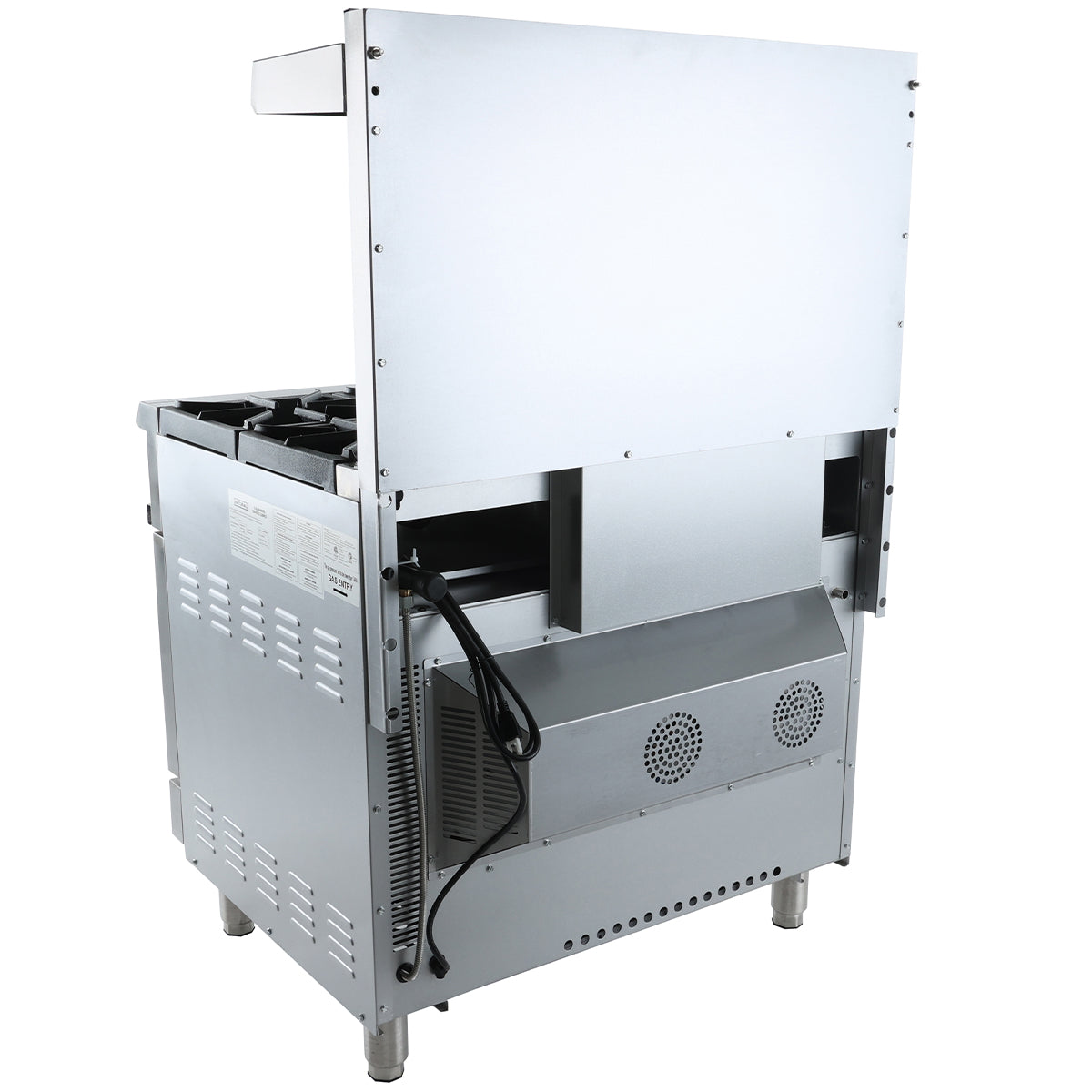 36" 6 Burner Commercial Liquid Propane Range with Convention Oven Base - 211,000 BTU Range, 36" Restaurant, Gas Empura
