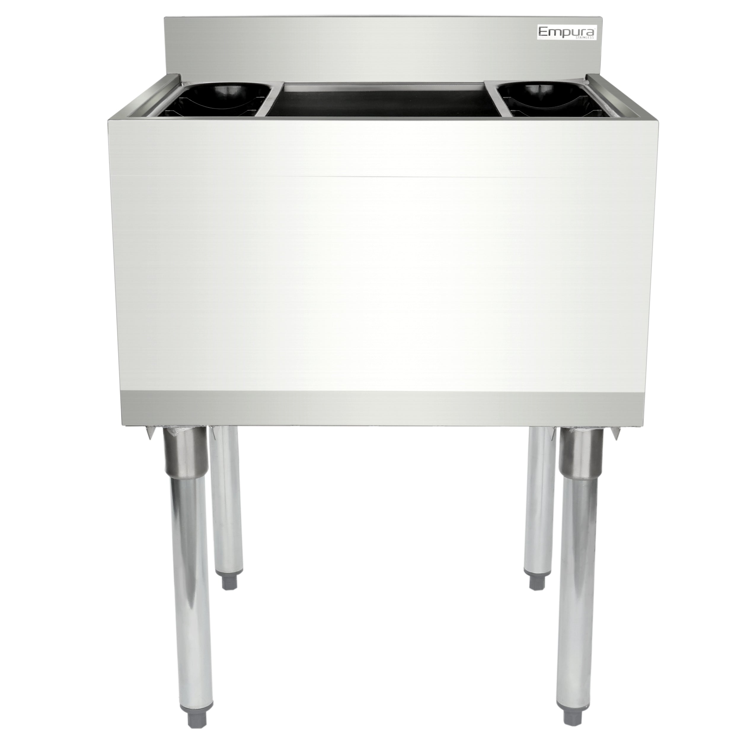 24" x 18.5" Stainless Steel Commercial Underbar Ice Bin, NSF