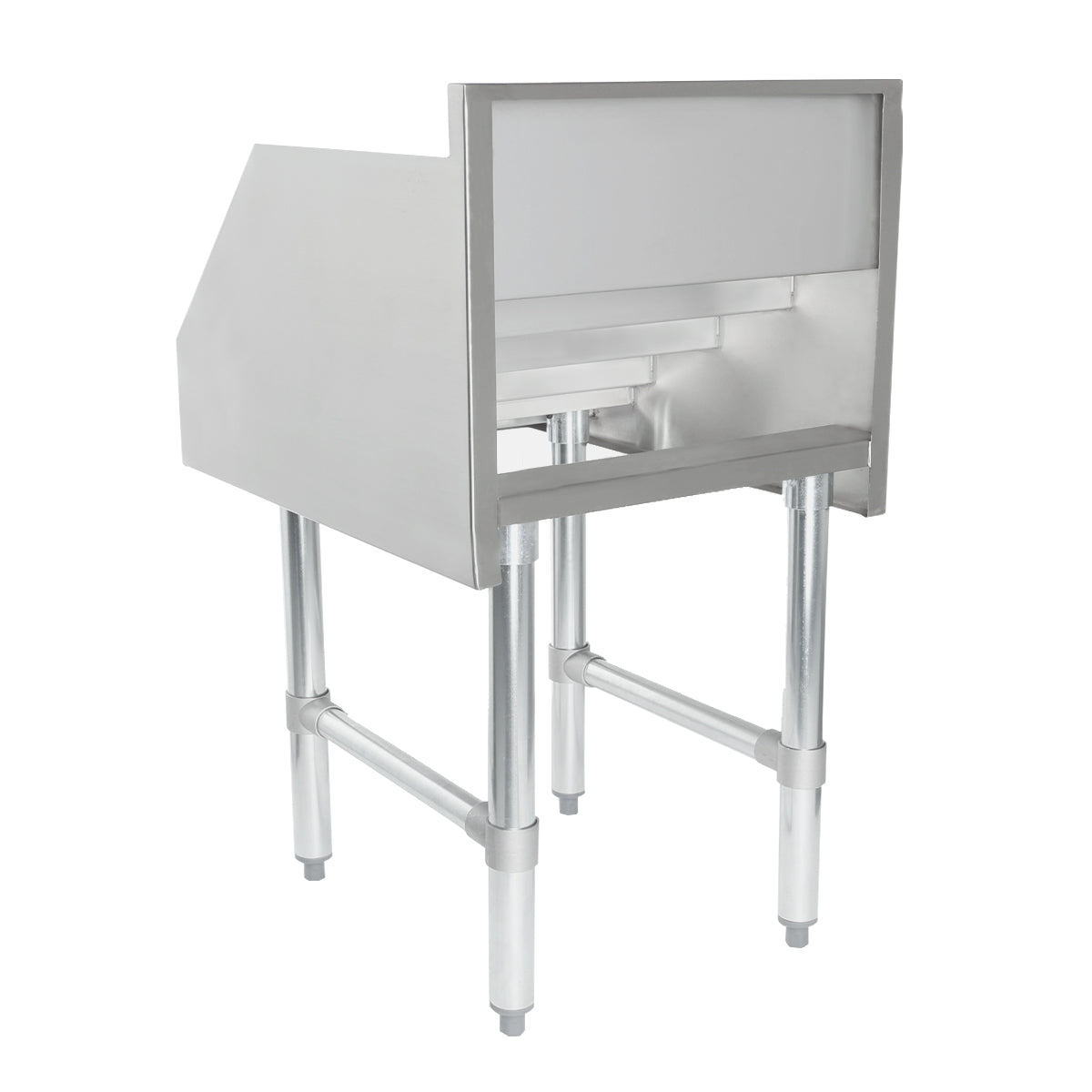 18" Five-Tiered Stainless Steel Commercial Liquor Display Rack, NSF Underbar Bottle Storage Display Unit Empura