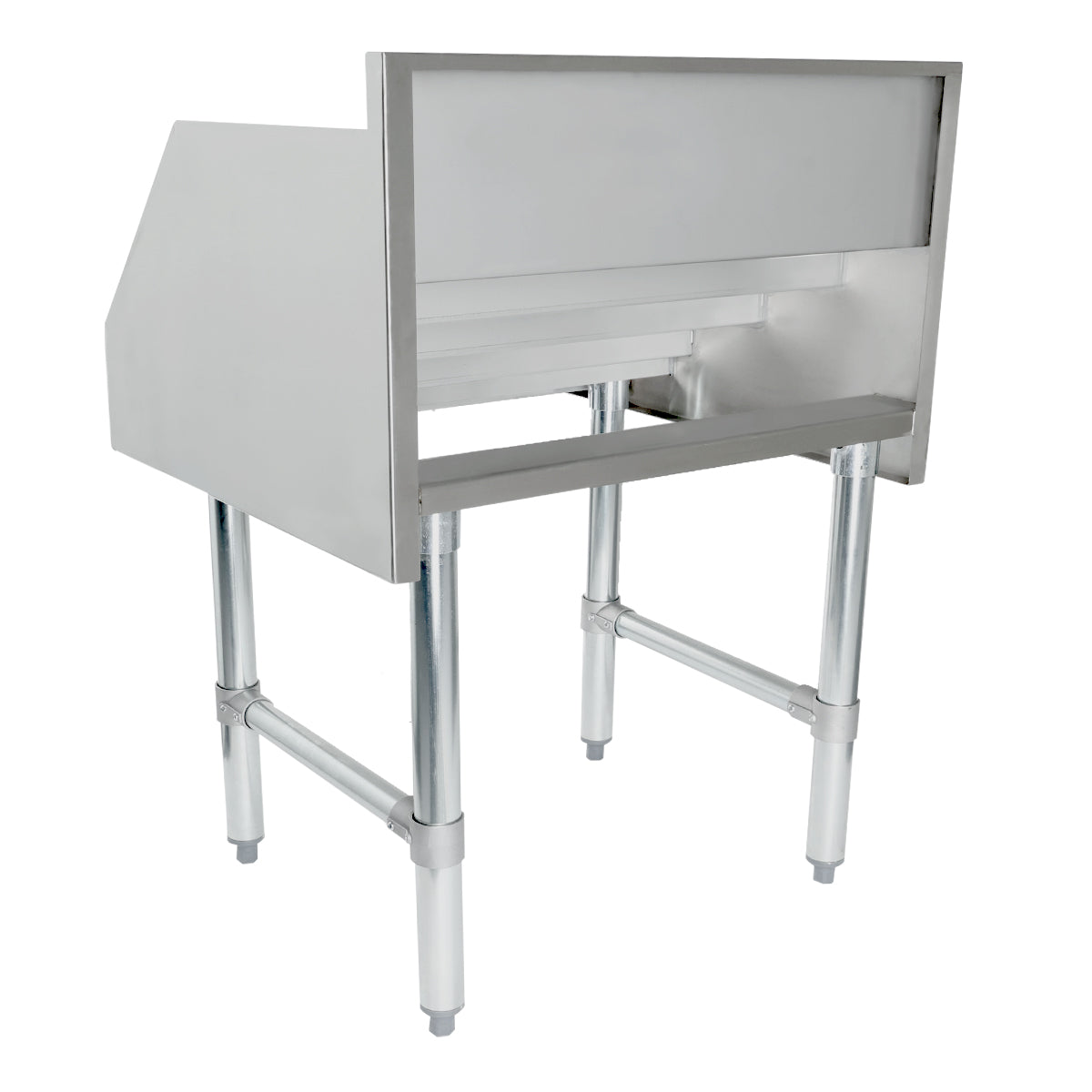 24" Five-Tiered Stainless Steel Commercial Liquor Display Rack, NSF Underbar Bottle Storage Display Unit Empura