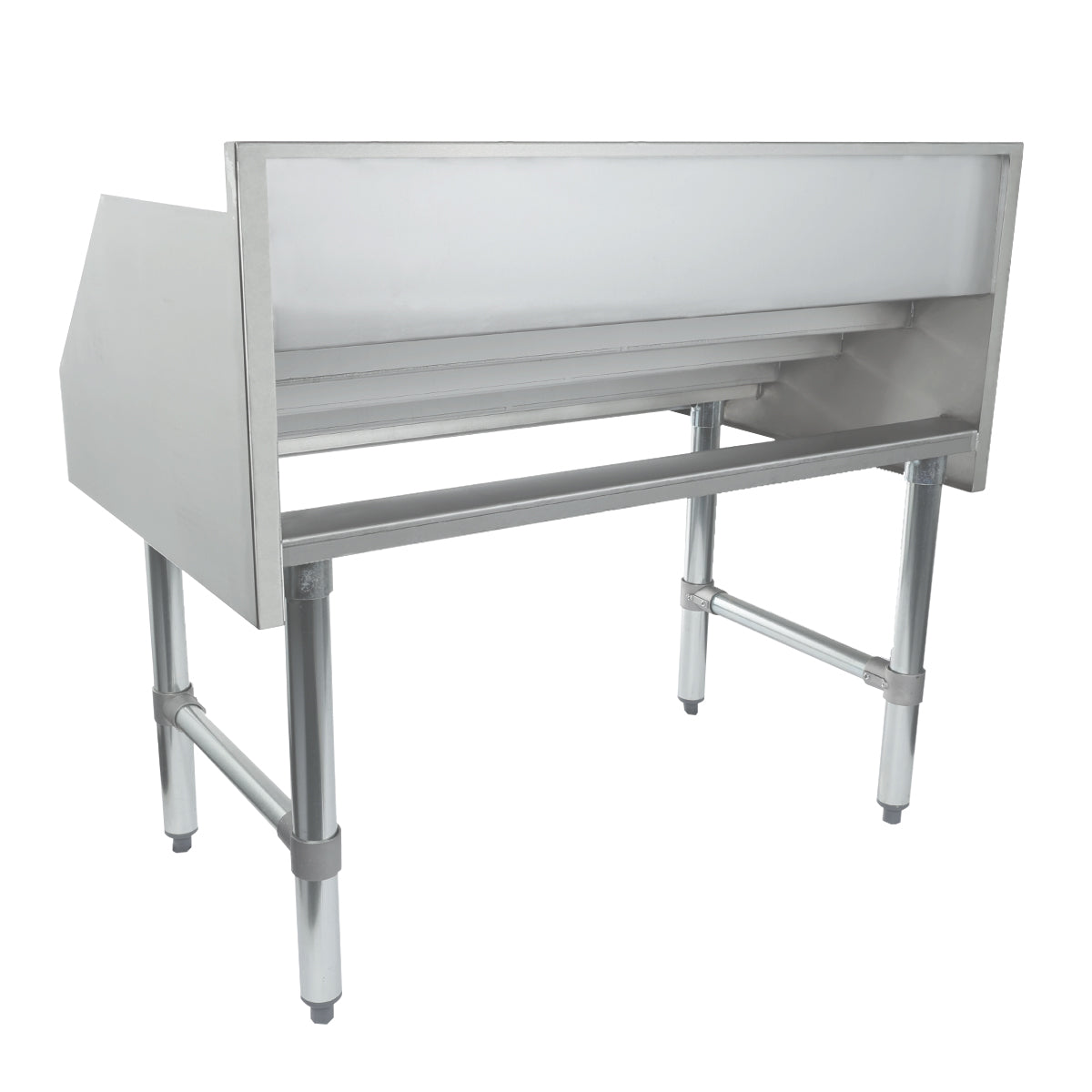 36" Five-Tiered Stainless Steel Commercial Liquor Display Rack, NSF Underbar Bottle Storage Display Unit Empura