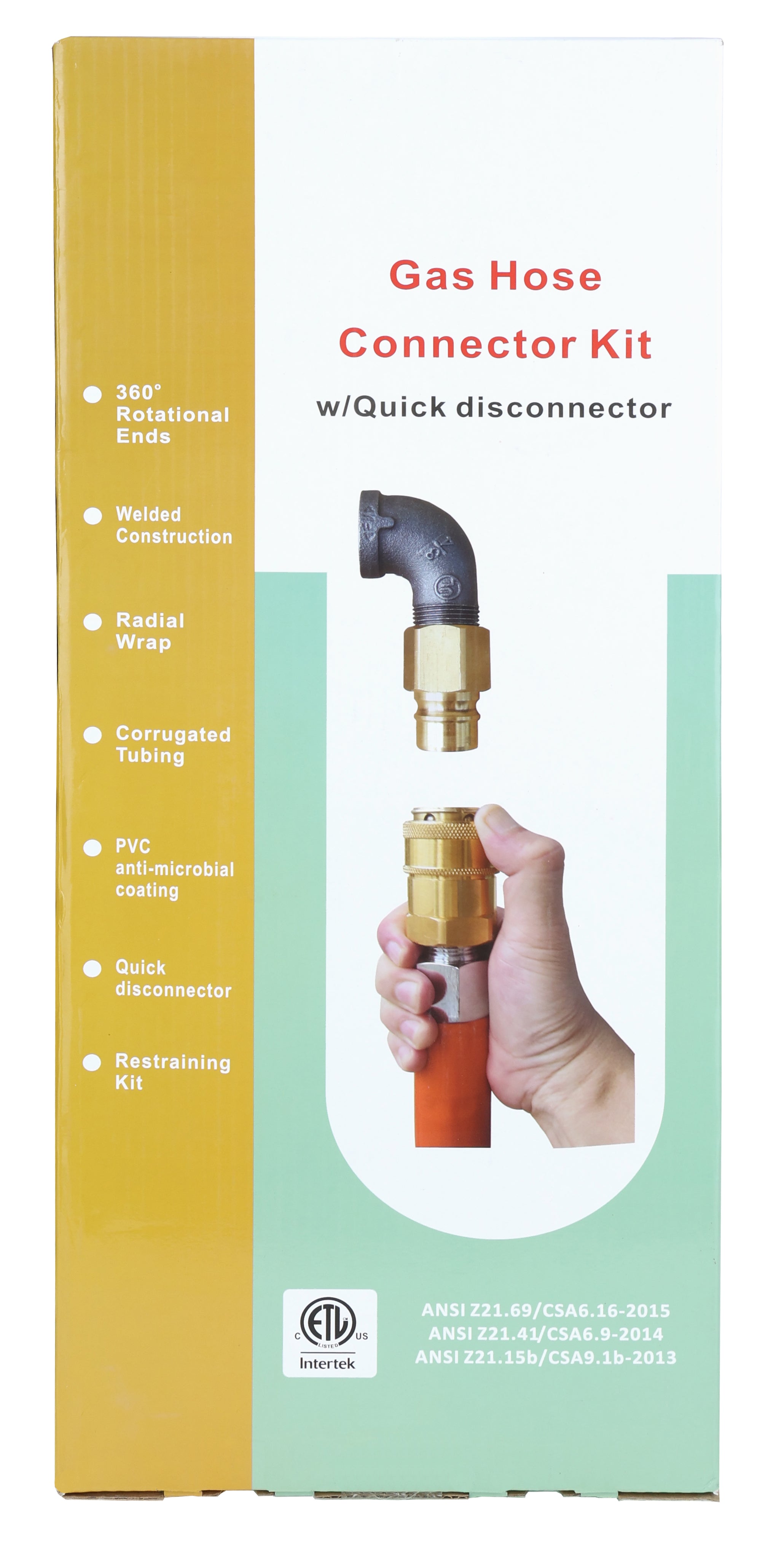 48" Mobile Gas Connector Hose Kit with Quick Disconnector Gas Connector Hose Kit / Assembly Empura