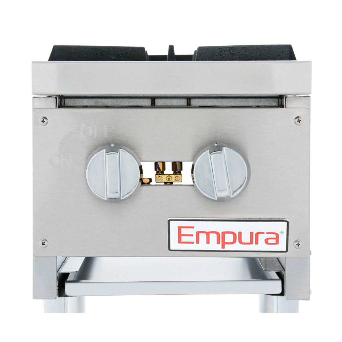 12" 2 Burner Commercial Gas Heavy Duty Countertop Hot Plate - 60,000 BTU