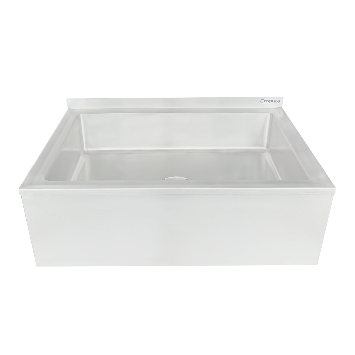 32" 16 Gauge Stainless Steel Mop Sink - 28" x 20" x 6" Bowl, NSF Mop Sink Empura