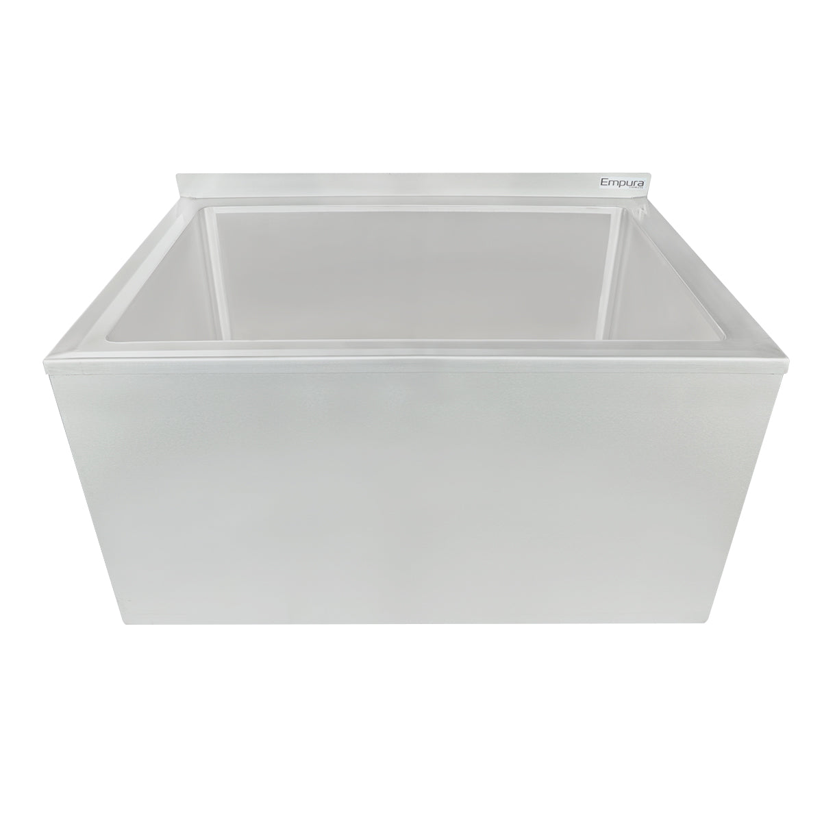 32" 16 Gauge Stainless Steel Mop Sink - 28" x 20" x 12" Bowl, NSF Mop Sink Empura