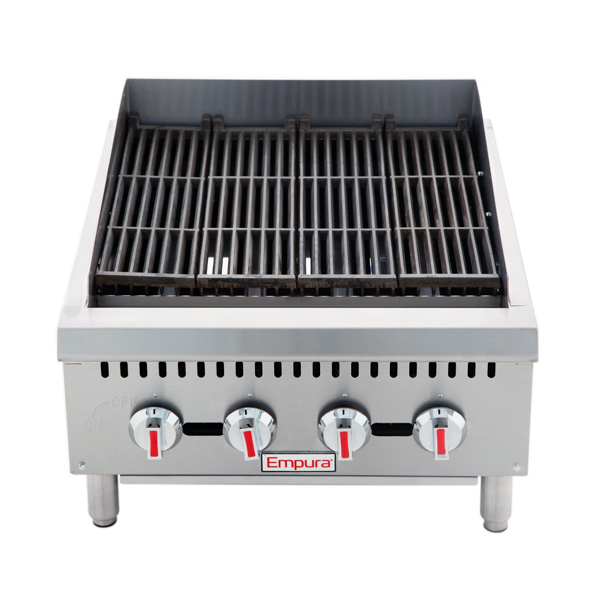 24" Gas Countertop Heavy Duty Radiant Commercial Charbroiler - 80,000 BTU Charbroiler, Gas, Countertop Empura
